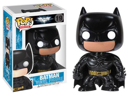 FUNKO POP! Vinyl Heroes RARE The Dark Knight Rises #19 Batman (The Dark Knight Rises - Light Blue Box) [VAULTED]