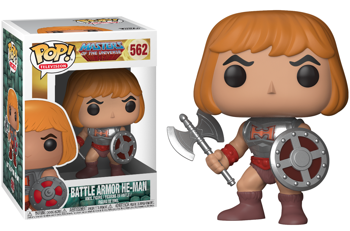 FUNKO POP! Vinyl Television RARE He-Man Masters Of The Universe #562 Battle Armor He-Man [VAULTED]