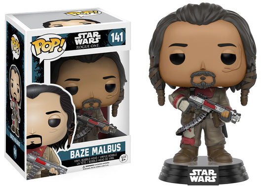 FUNKO POP! Vinyl Star Wars RARE Star Wars Rogue One #141 Baze Malbus [VAULTED]