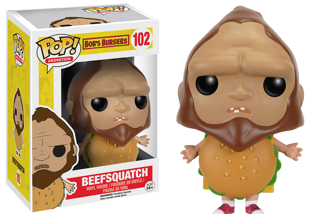 FUNKO POP! Vinyl Animation RARE Bob's Burgers #102 Beefsquatch [VAULTED]