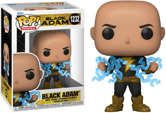 FUNKO POP! Vinyl Movies RARE Black Adam #1232 Black Adam (w/ Lightning) [VAULTED]