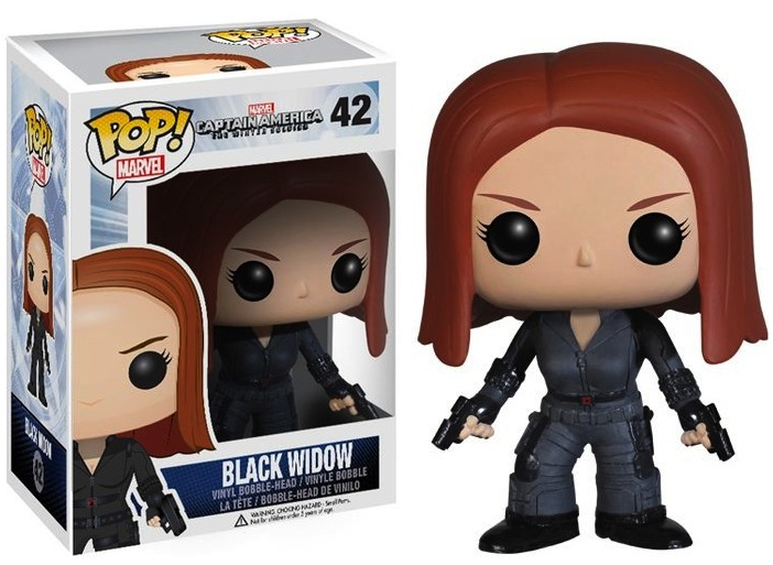 FUNKO POP! Vinyl Marvel RARE Captain America The Winter Soldier #42 Black Widow (Winter Soldier) [VAULTED]