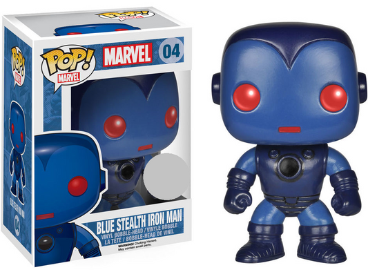 FUNKO POP! Vinyl Marvel RARE #04 Blue Stealth Iron Man [Standard] [VAULTED]