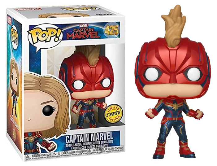 FUNKO POP! Vinyl Marvel RARE Captain Marvel #425 Captain Marvel (Masked) [Chase] [VAULTED]