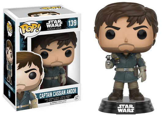 FUNKO POP! Vinyl Star Wars RARE Star Wars Rogue One #139 Captain Cassian Andor [VAULTED]
