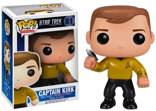 FUNKO POP! Vinyl Television RARE Star Trek The Original Series #81 Captain Kirk [VAULTED]