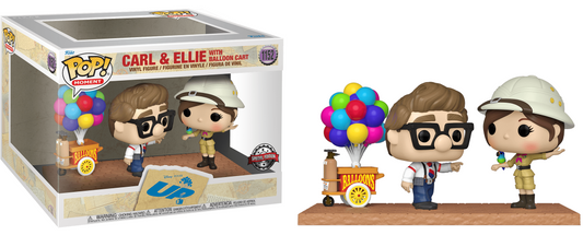 FUNKO POP! Vinyl Moment RARE Up #1152 Carl & Ellie with Balloon Cart [BoxLunch (Stickerless)] [VAULTED]