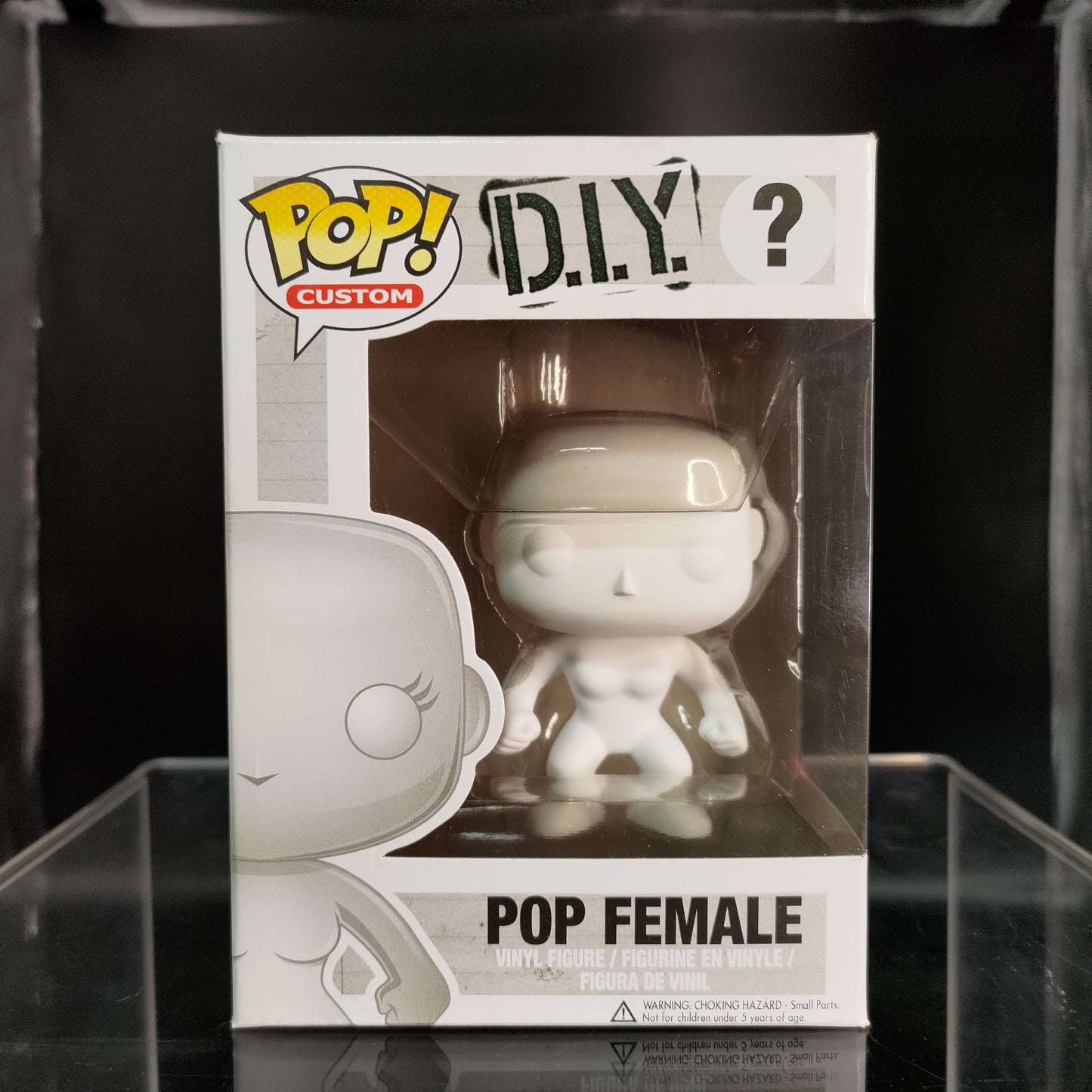 FUNKO POP! Vinyl Custom RARE DIY Female (White) [VAULTED]