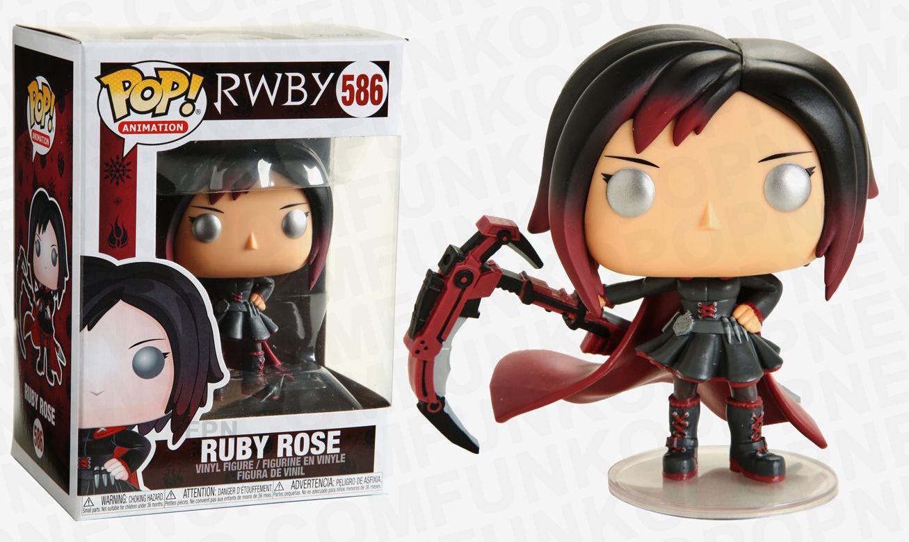 FUNKO POP! Vinyl Animation RARE RWBY #586 Ruby Rose [VAULTED]