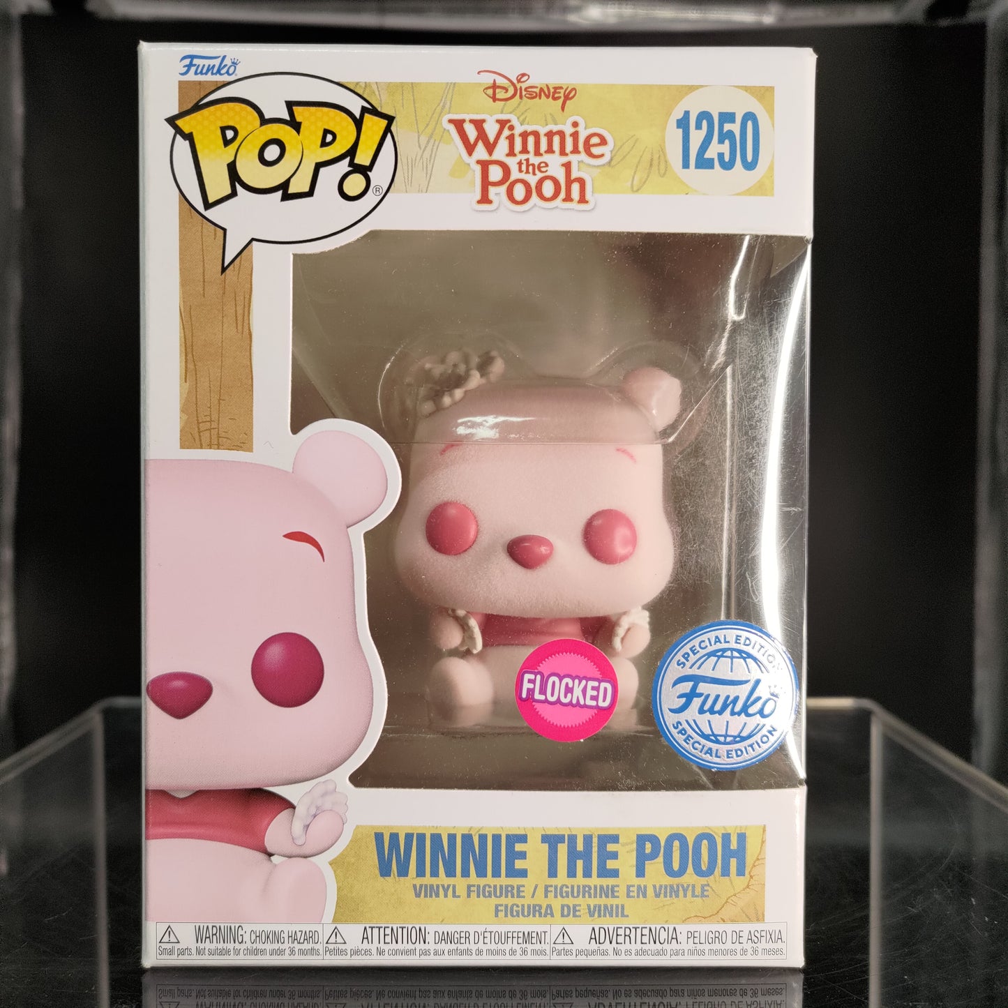 FUNKO POP! Vinyl Disney RARE Winnie The Pooh #1250 Winnie The Pooh (Flocked) (Cherry Blossom) [Funko Special Edition] [VAULTED]