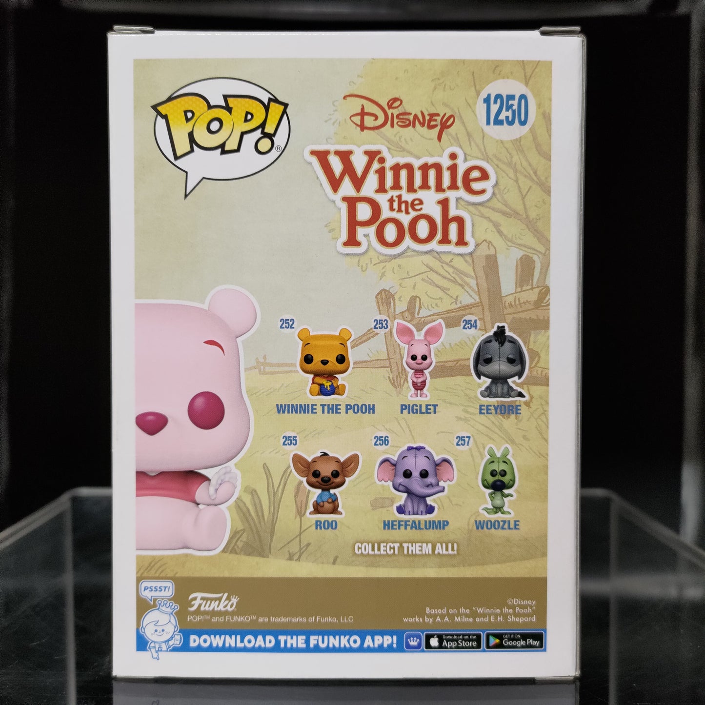 FUNKO POP! Vinyl Disney RARE Winnie The Pooh #1250 Winnie The Pooh (Flocked) (Cherry Blossom) [Funko Special Edition] [VAULTED]