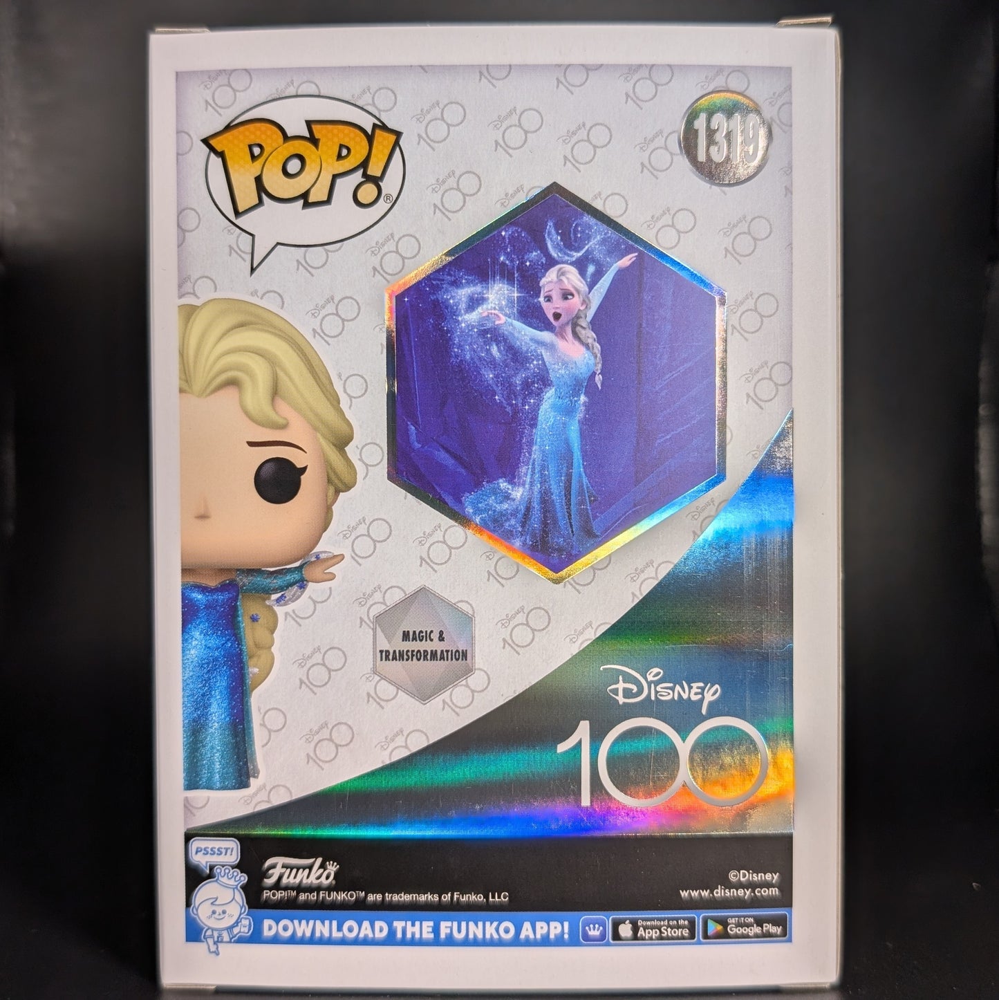 FUNKO POP! Vinyl Disney RARE #1319 Elsa (Glitter) [Funko Special Edition - Blue | Funko Diamond Collection] [VAULTED]