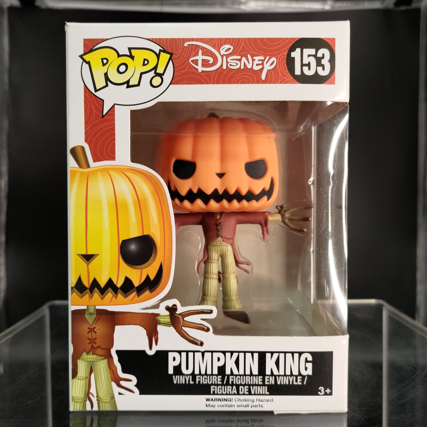 FUNKO POP! Vinyl Disney RARE #153 Pumpkin King (GITD) [Hot Topic (Stickerless)] [VAULTED]