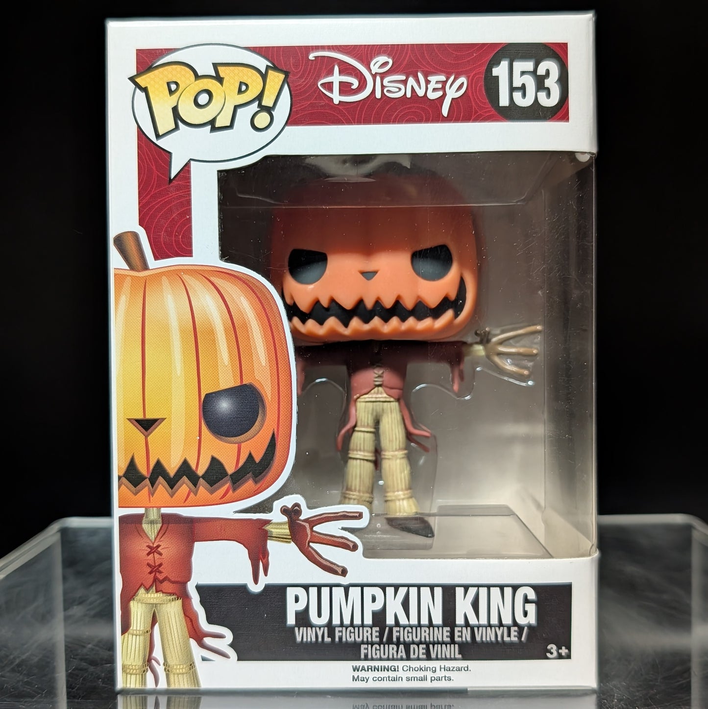 FUNKO POP! Vinyl Disney RARE #153 Pumpkin King (GITD) [Hot Topic (Stickerless)] [VAULTED]