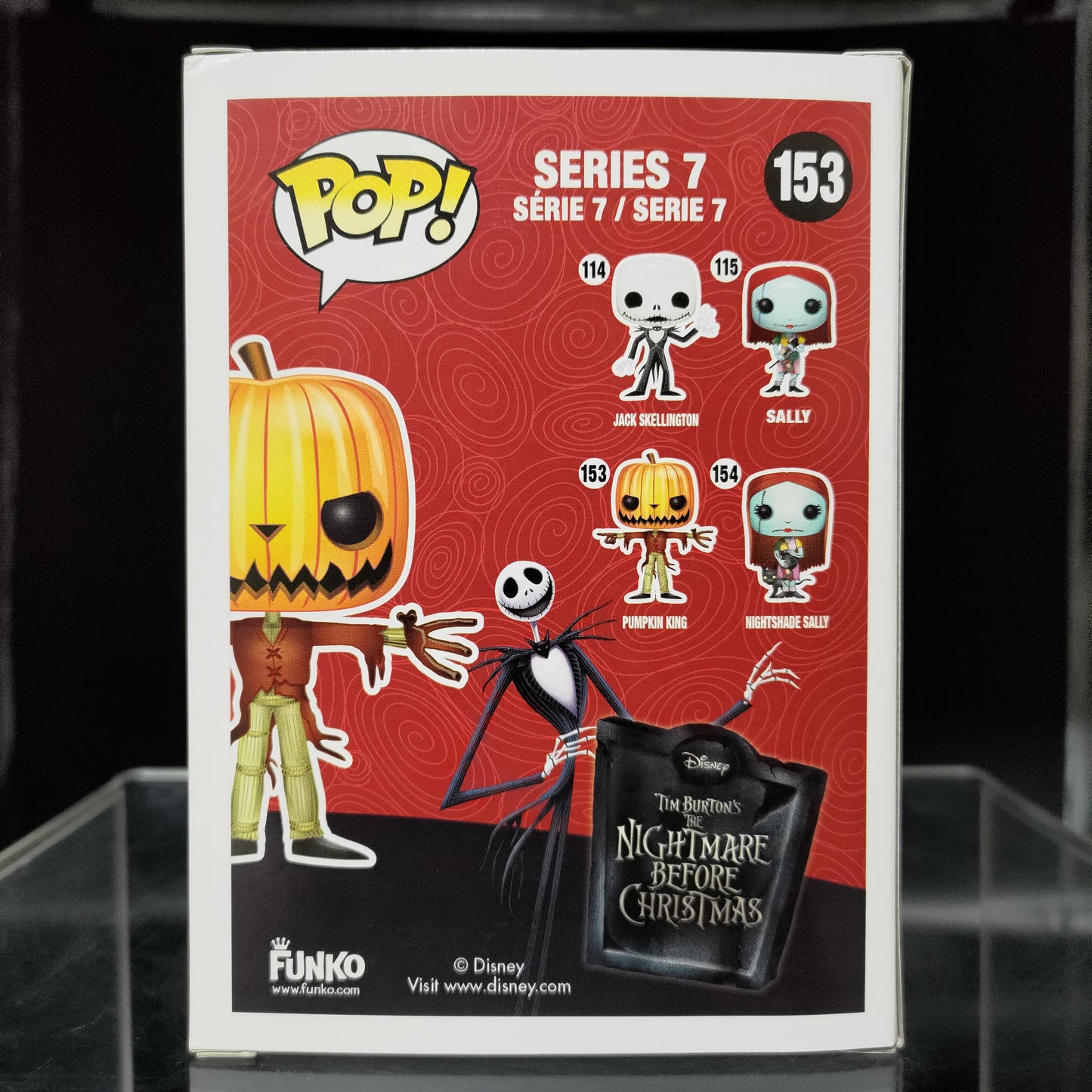 FUNKO POP! Vinyl Disney RARE #153 Pumpkin King (GITD) [Hot Topic (Stickerless)] [VAULTED]