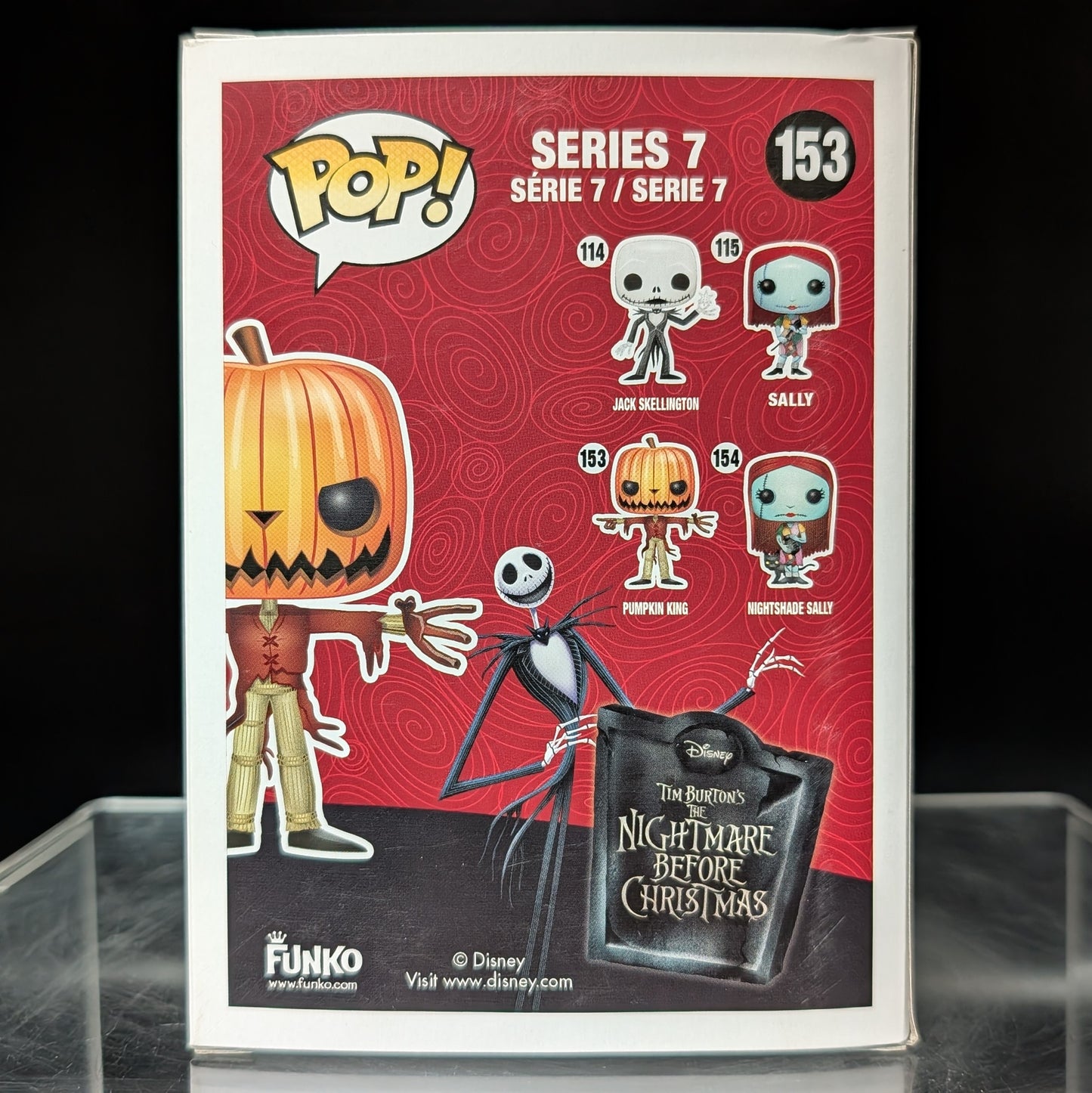 FUNKO POP! Vinyl Disney RARE #153 Pumpkin King (GITD) [Hot Topic (Stickerless)] [VAULTED]