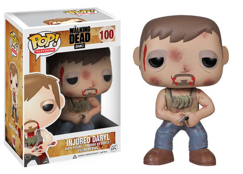 FUNKO POP! Vinyl Television RARE The Walking Dead #100 Daryl Dixon (Injured) [VAULTED]