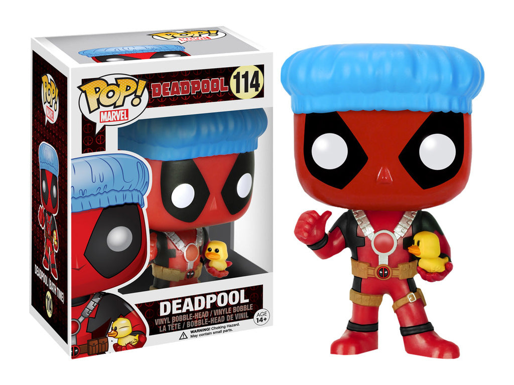 FUNKO POP! Vinyl Marvel RARE Deadpool #114 Deadpool (Bath Time) [Target (Stickerless)] [VAULTED]