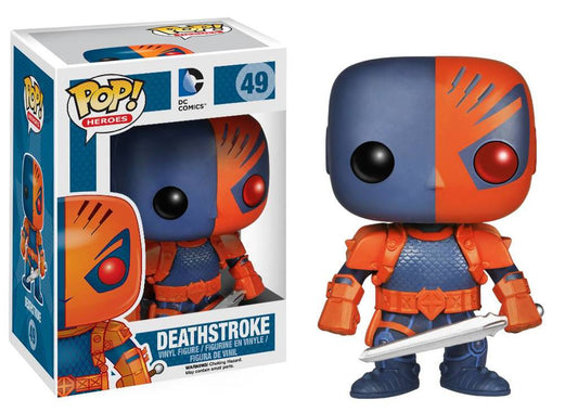 FUNKO POP! Vinyl Heroes RARE DC Comics #49 Deathstroke [Previews (Stickerless)] [VAULTED]