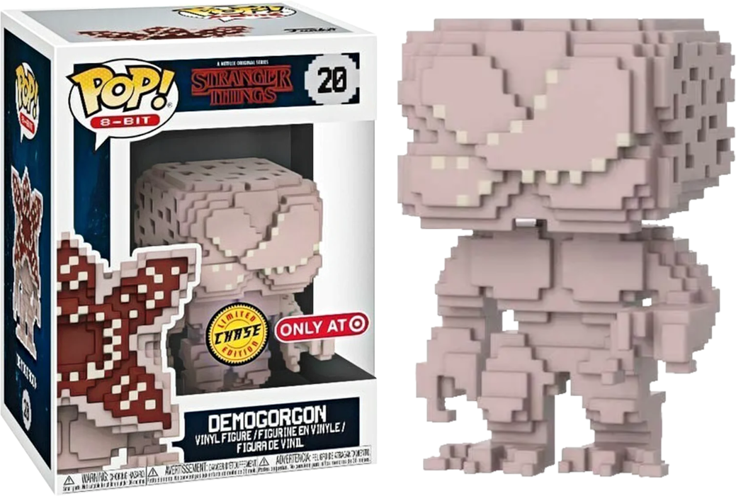 FUNKO POP! Vinyl 8-Bit RARE Stranger Things #20 Demogorgon (8-Bit) (Closed Mouth) [Chase | Target (Stickerless)] [VAULTED]