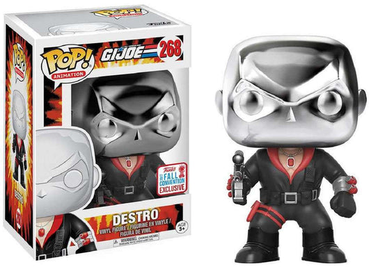 FUNKO POP! Vinyl Animation RARE G.I. Joe #268 Destro [Fall Convention] [VAULTED]