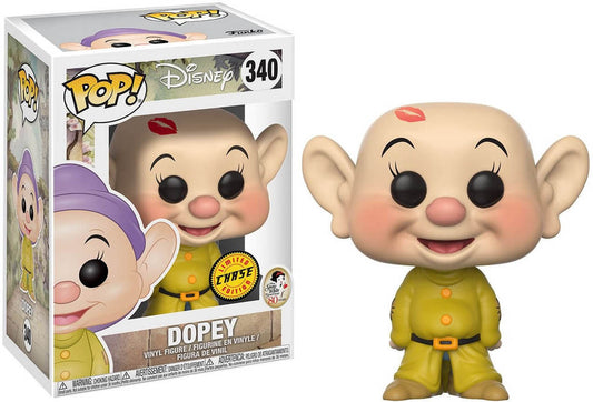 FUNKO POP! Vinyl Disney RARE #340 Dopey (Without Hat - With Kisses) [Chase] [VAULTED]