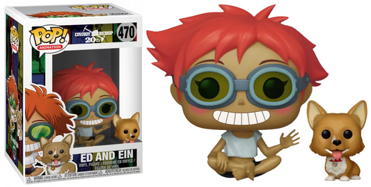 FUNKO POP! Vinyl Animation RARE Cowboy Bebop #470 Ed and Ein (20th Anniversary)