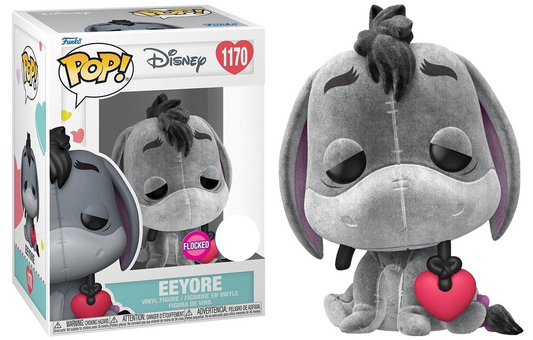 FUNKO POP! Vinyl Disney RARE #1170 Eeyore (Flocked) [Funko Special Edition] [VAULTED]