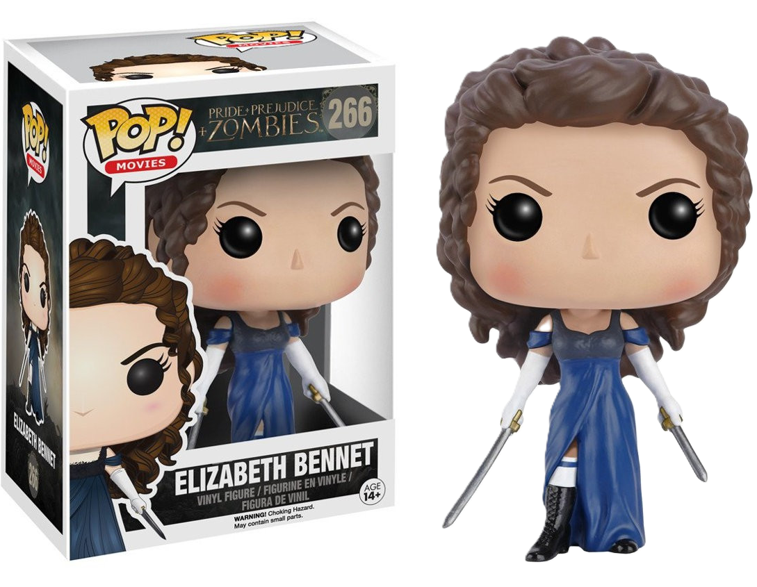 FUNKO POP! Vinyl Movies RARE Pride & Prejudice + Zombies #266 Elizabeth Bennet [VAULTED]