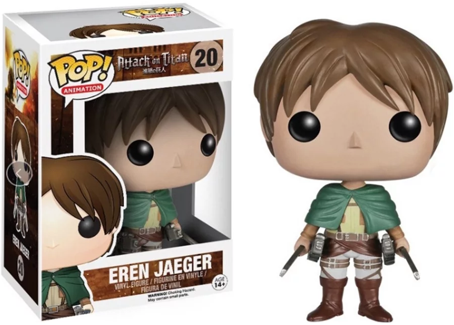 FUNKO POP! Vinyl Animation RARE Attack on Titan #20 Eren Jaeger [VAULTED]