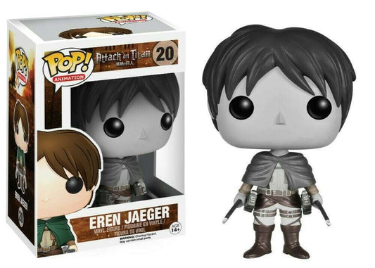 FUNKO POP! Vinyl Animation RARE Attack on Titan #20 Eren Jaeger (Black & White) [BAIT (Stickerless)] [VAULTED]