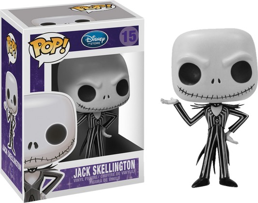 FUNKO POP! Vinyl Disney RARE #15 Jack Skellington (1st Release - No Warning/Age) [VAULTED]