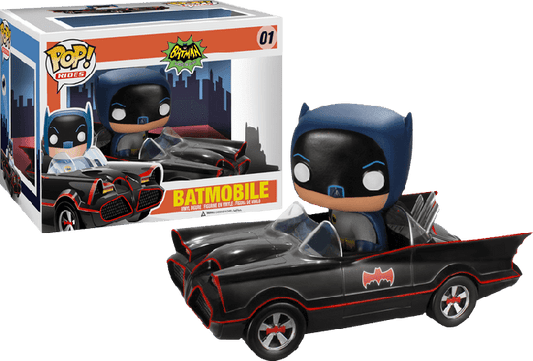 FUNKO POP! Vinyl Rides RARE Batman #01 Batmobile (Classic 1966) [VAULTED]