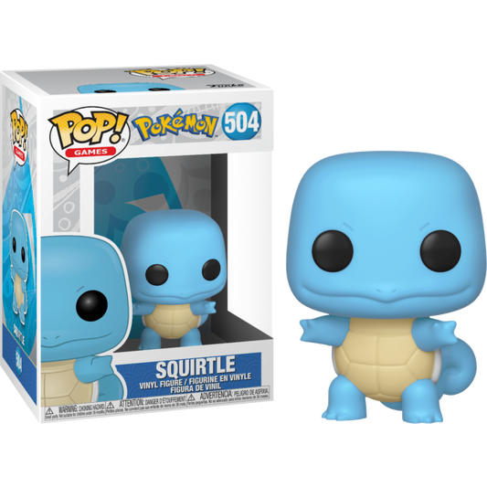 FUNKO POP! Vinyl Games RARE Pokemon #504 Squirtle [VAULTED]