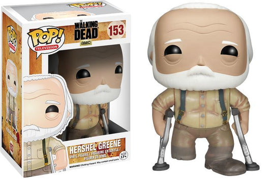 FUNKO POP! Vinyl Television RARE The Walking Dead #153 Hershel Greene [VAULTED]