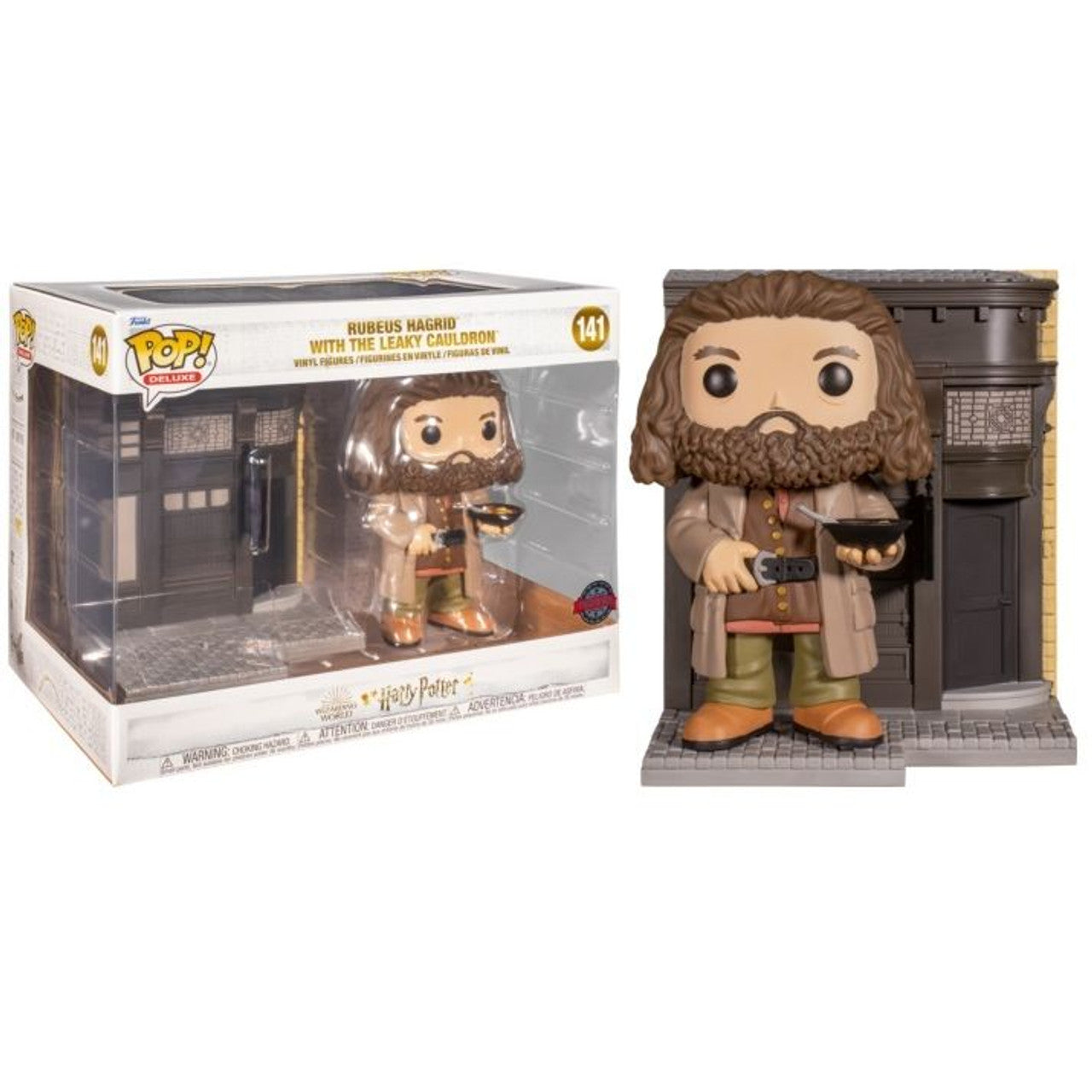 FUNKO POP! Vinyl Deluxe RARE Harry Potter #141 Rubeus Hagrid with The Leaky Cauldron [Target (Stickerless)] [VAULTED]