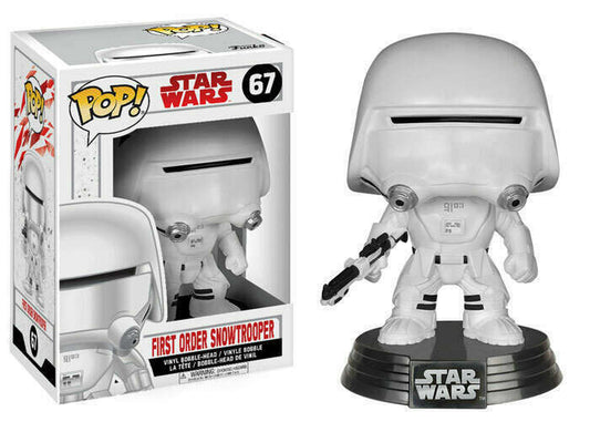 FUNKO POP! Vinyl Bobble-Head Star Wars RARE #67 First Order Snowtrooper (The Last Jedi) [VAULTED]
