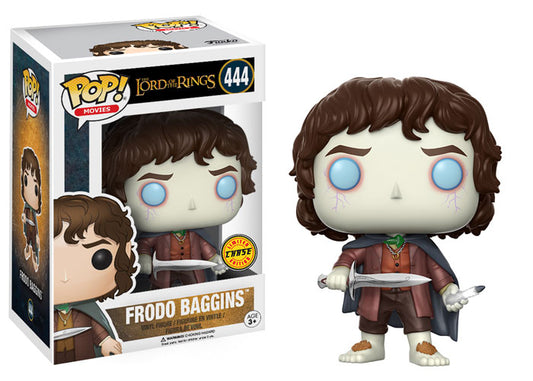 FUNKO POP! Vinyl Movies RARE LOTR #444 Frodo Baggins (Cursed) (GITD) [Chase] [VAULTED]