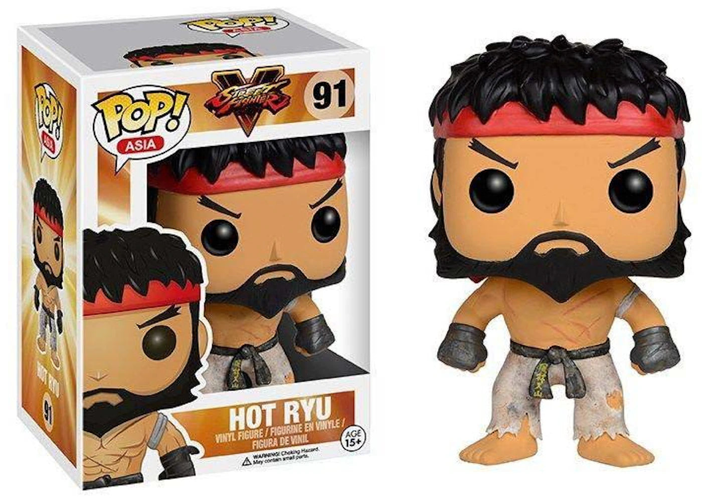 FUNKO POP! Vinyl Asia RARE Street Fighter V #91 Ryu (Pop! Asia - Hot) [BAIT | ACG HK] [VAULTED]