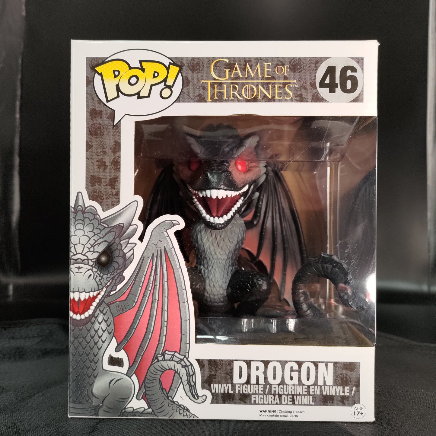 FUNKO POP! Vinyl Game of Thrones RARE #46 Drogon (6in Super) [Hot Topic (Stickerless)] [VAULTED]