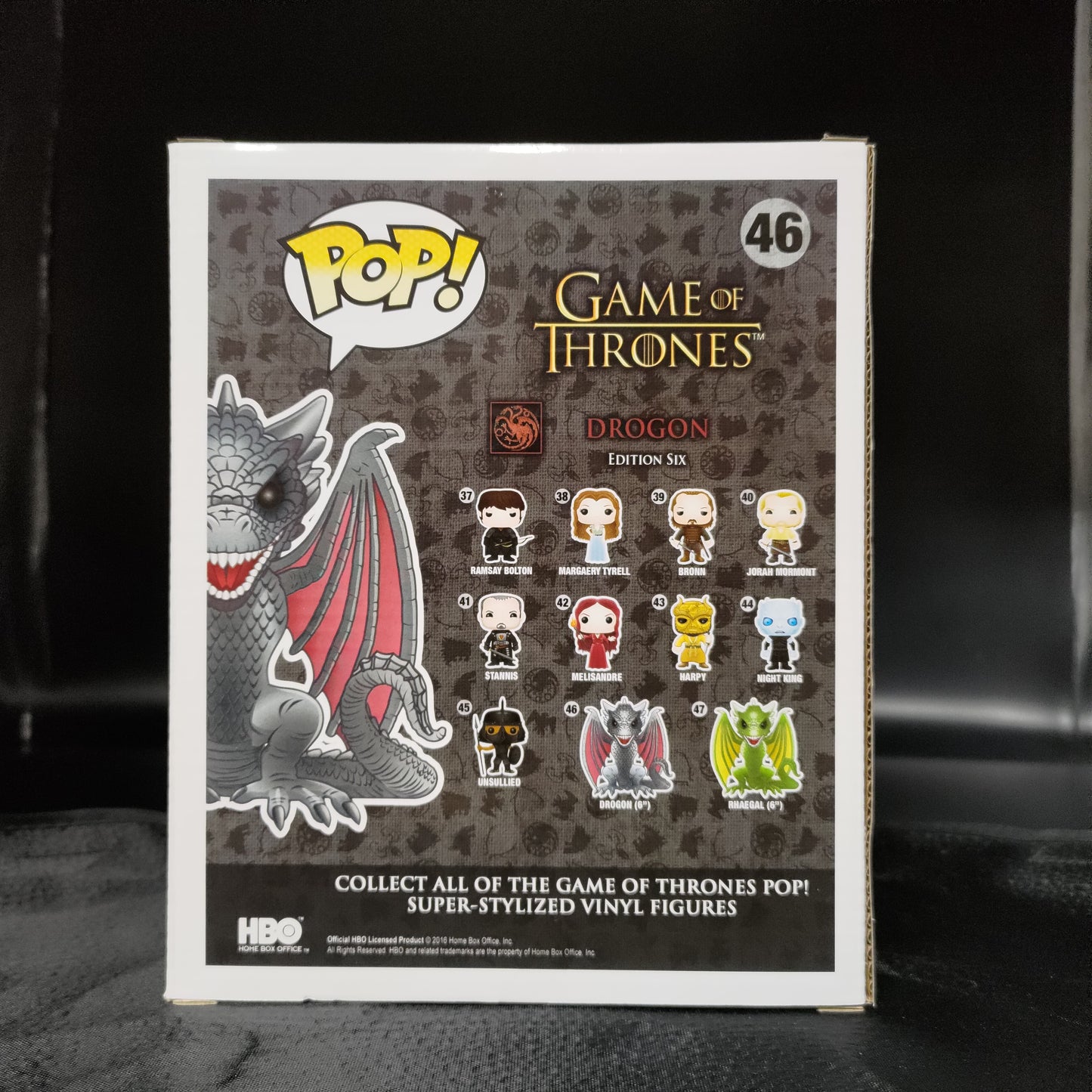 FUNKO POP! Vinyl Game of Thrones RARE #46 Drogon (6in Super) [Hot Topic (Stickerless)] [VAULTED]