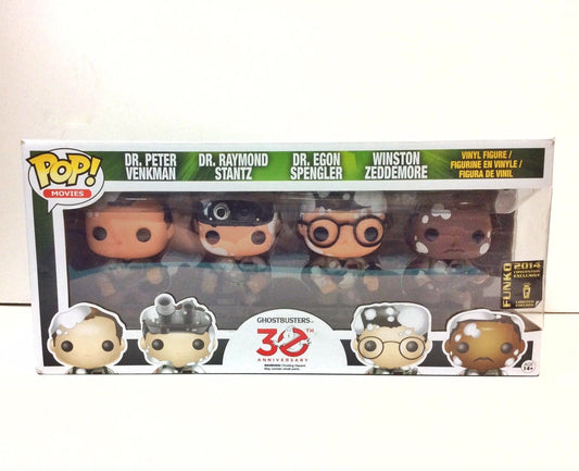 FUNKO POP! Vinyl Movies RARE Ghostbusters (Marshmallowed) (4-Pack) [Summer Convention (Stickerless)] [VAULTED]