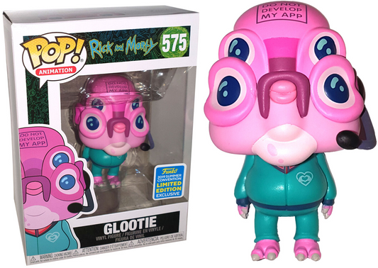 FUNKO POP! Vinyl Animation RARE Rick and Morty #575 Glootie [Summer Convention] [VAULTED]