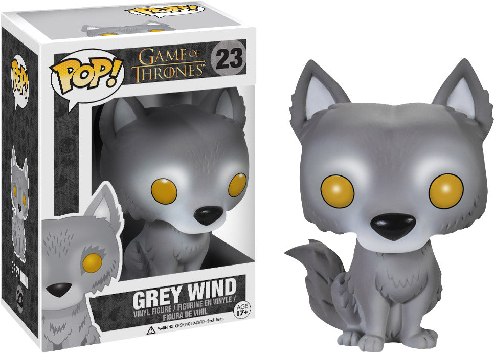 FUNKO POP! Vinyl Game of Thrones RARE #23 Grey Wind [Standard (7-Eleven)] [VAULTED]