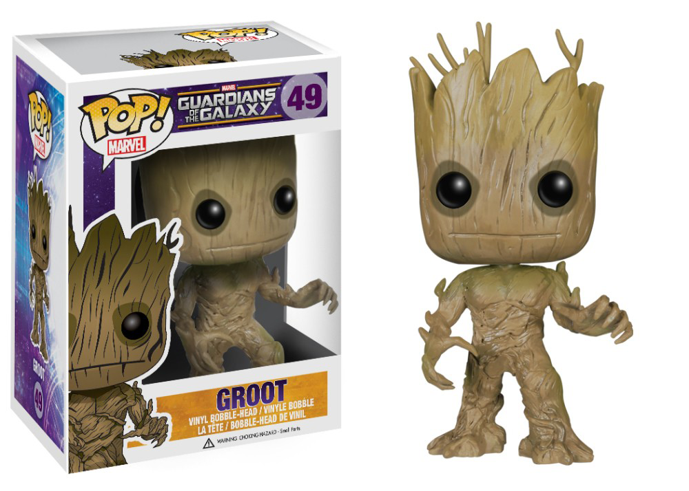 FUNKO POP! Vinyl Bobble-Head Marvel RARE Guardians of the Galaxy #49 Groot [VAULTED]