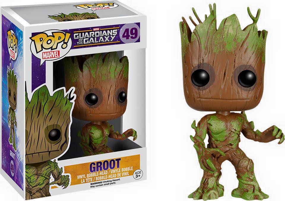 FUNKO POP! Vinyl Bobble-Head Marvel RARE Guardians of the Galaxy #49 Groot (Mossy) [VAULTED]