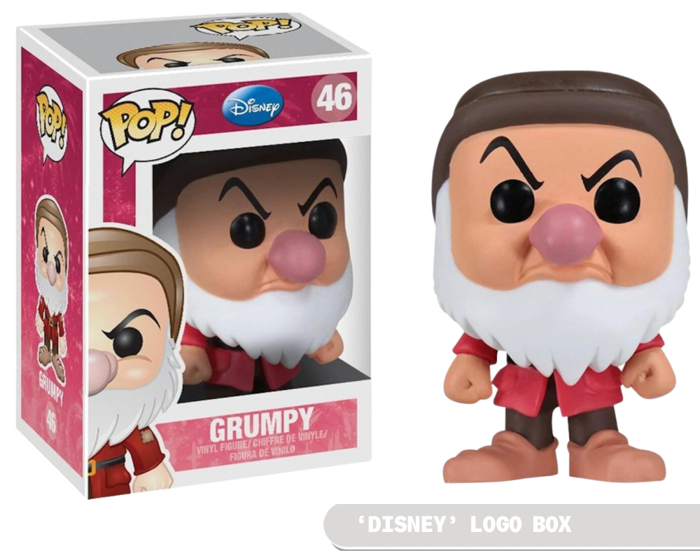 FUNKO POP! Vinyl Disney RARE #46 Grumpy ("Disney" Logo) [VAULTED]