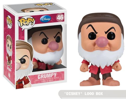 FUNKO POP! Vinyl Disney RARE #46 Grumpy ("Disney" Logo) [VAULTED]