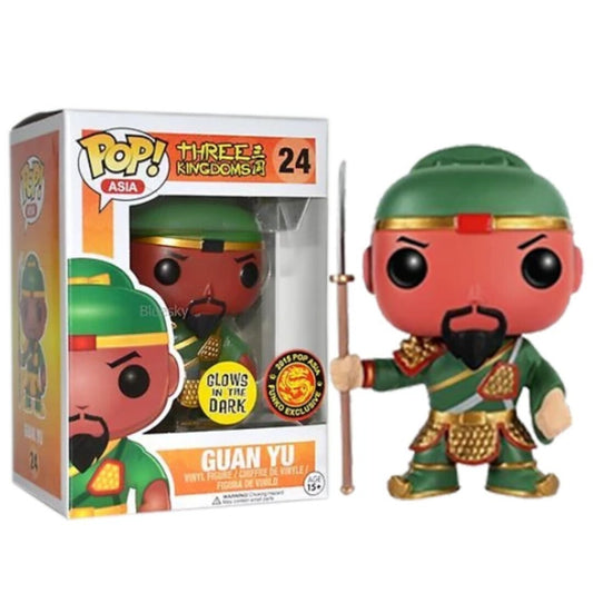 FUNKO POP! Vinyl Asia RARE Three Kingdoms #24 Guan Yu (GITD) [Pop Asia Exclusive] [VAULTED]