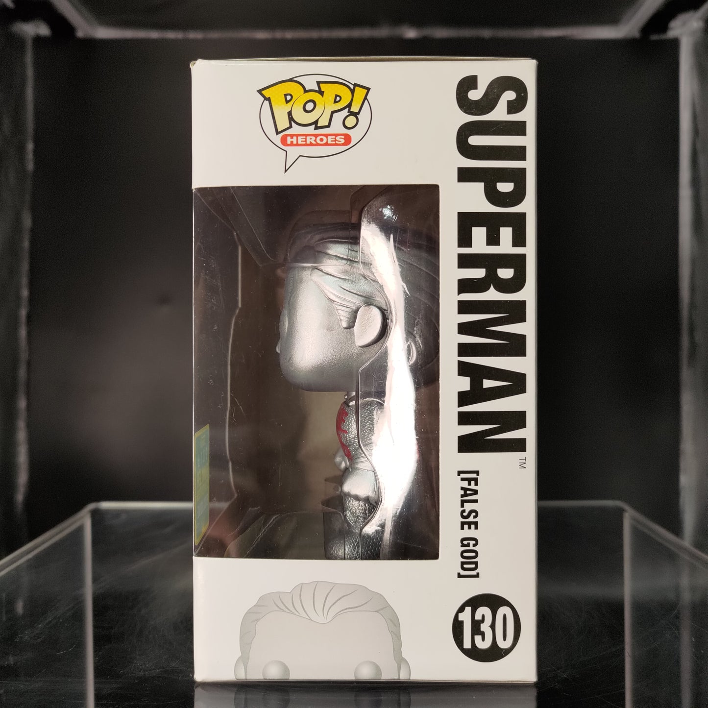 FUNKO POP! Vinyl Heroes RARE Batman vs Superman #130 Superman (Dawn of Justice - False God) [Summer Convention] [VAULTED]